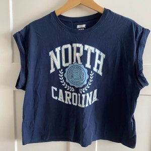 Vintage UNC Logo Crop Top